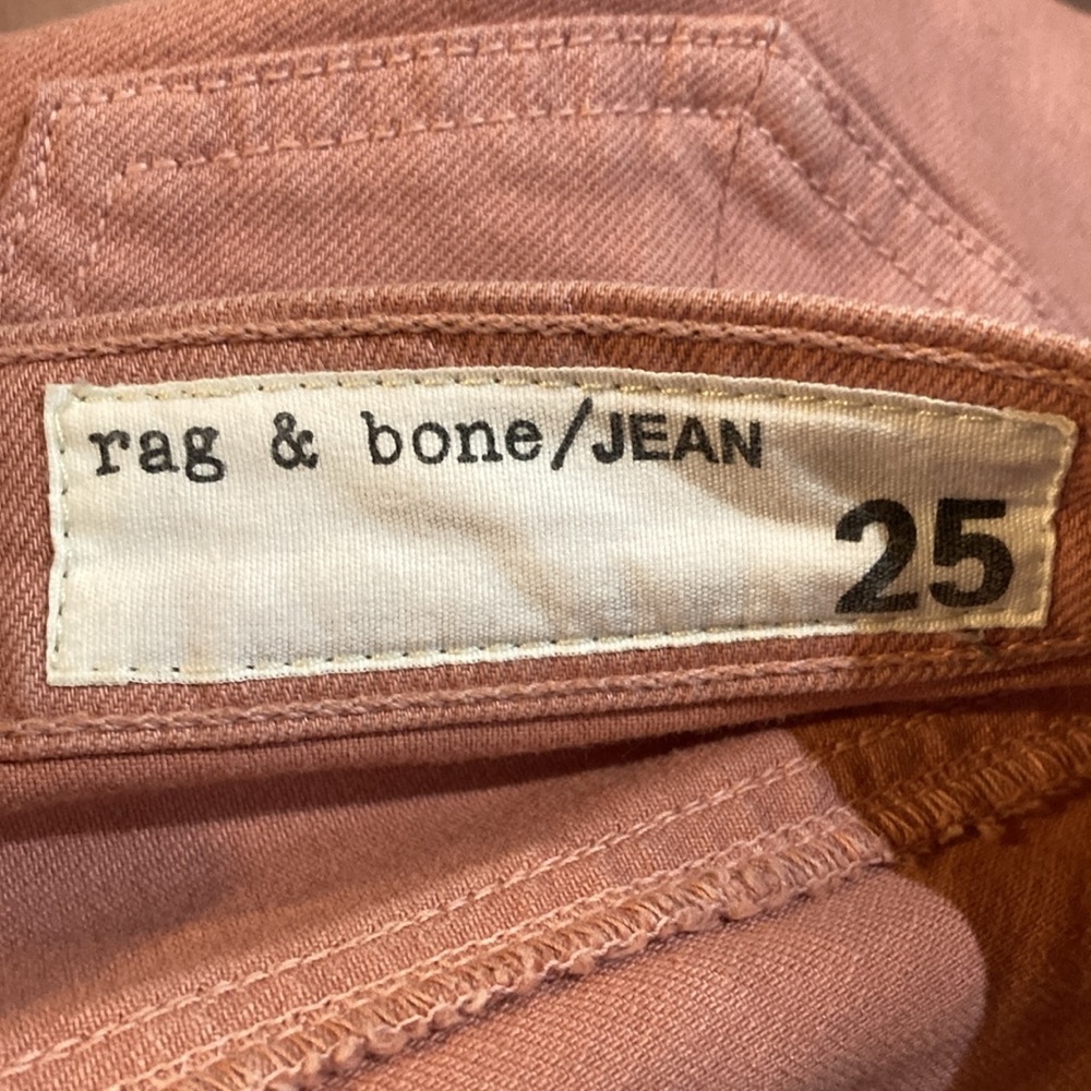 Rag & Bone Skinny Jeans Salmon Pink sz 25 - Picture 6 of 10